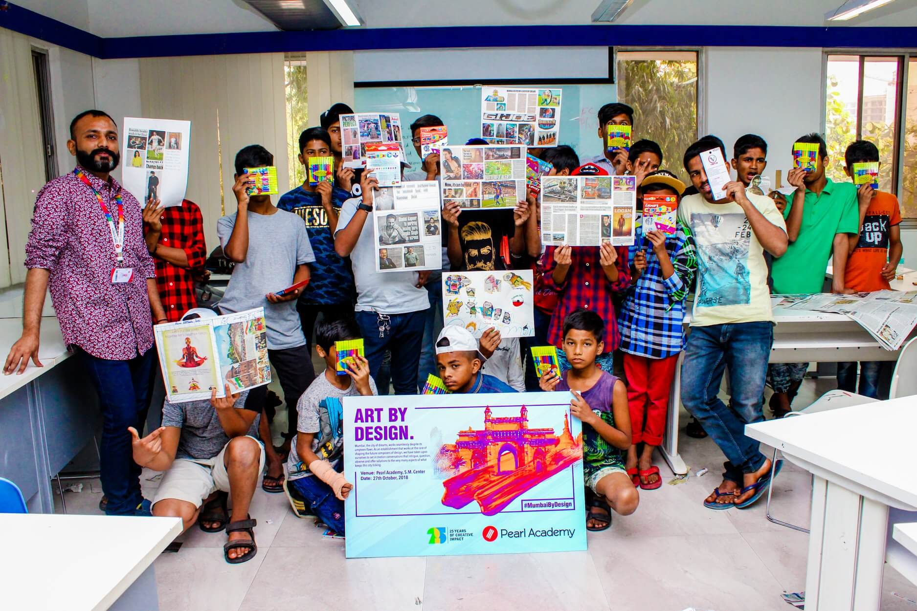 #MumbaiByDesign - Workshop with children from Salaam Balak