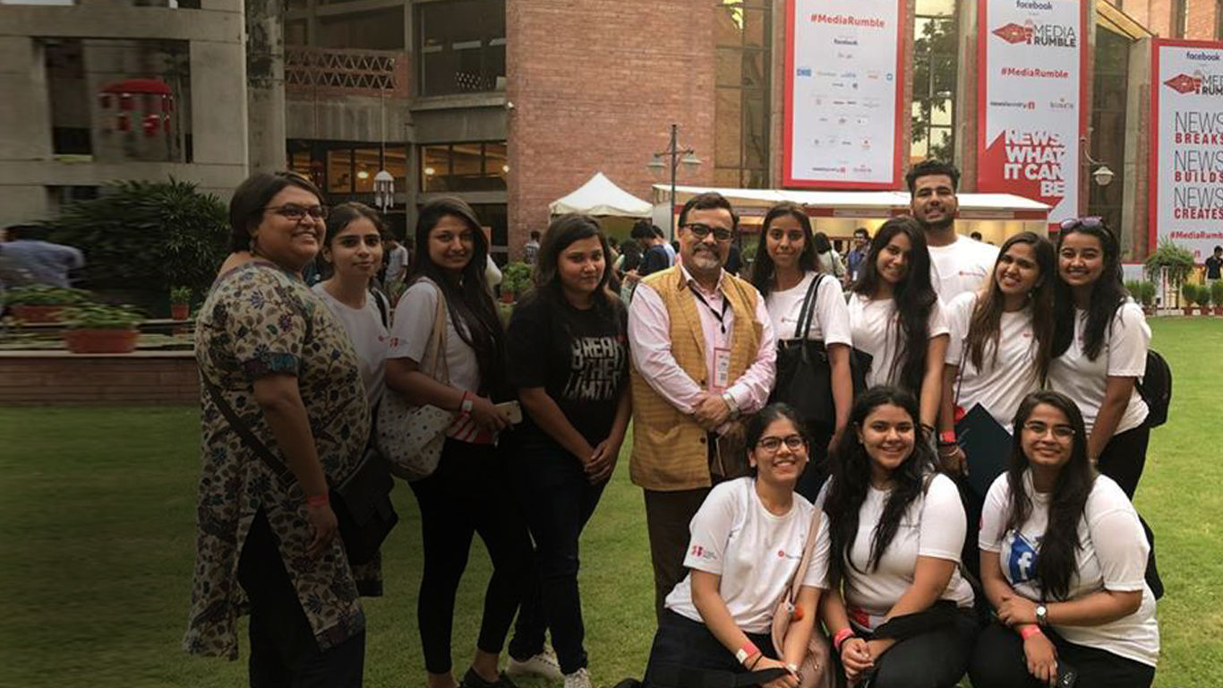 School of Media students attend Media Rumble 2018 – Delhi
