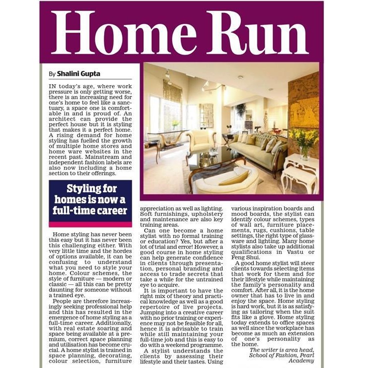 Styling for homes is now a full-time career - Shalini Gupta, October 2018