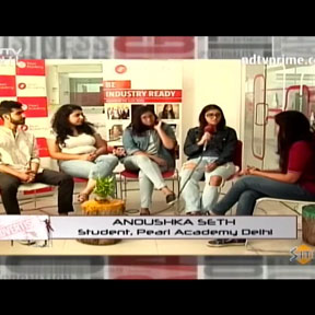 Pearl Academy students on NDTV Prime discussing the scope and future of Advertising
