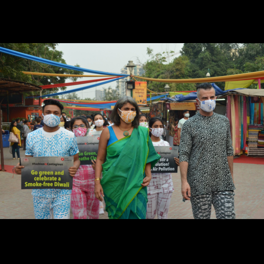 A Fashion March Against Air Pollution by Pearl Academy students - News 18, November 2018